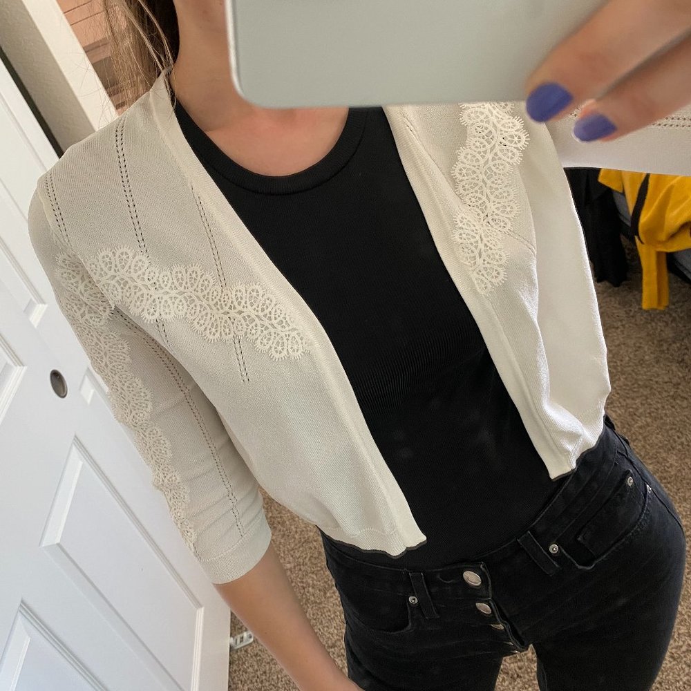 Per una Classic Cotton Cardigan Sweater